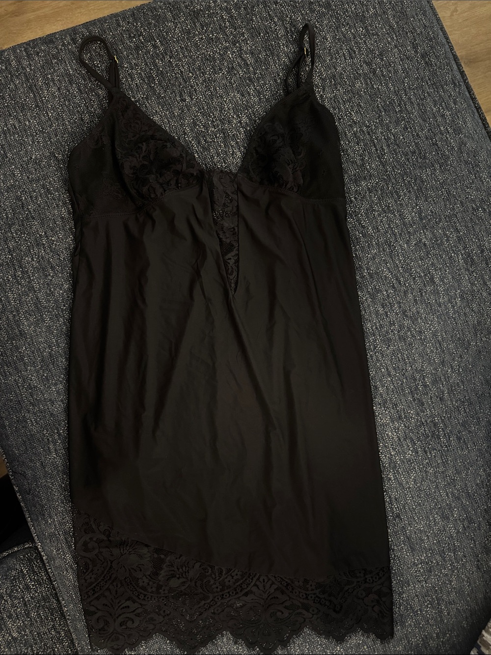 Black Lace Trim Slip Dress - Women Intimates & Sleepwear